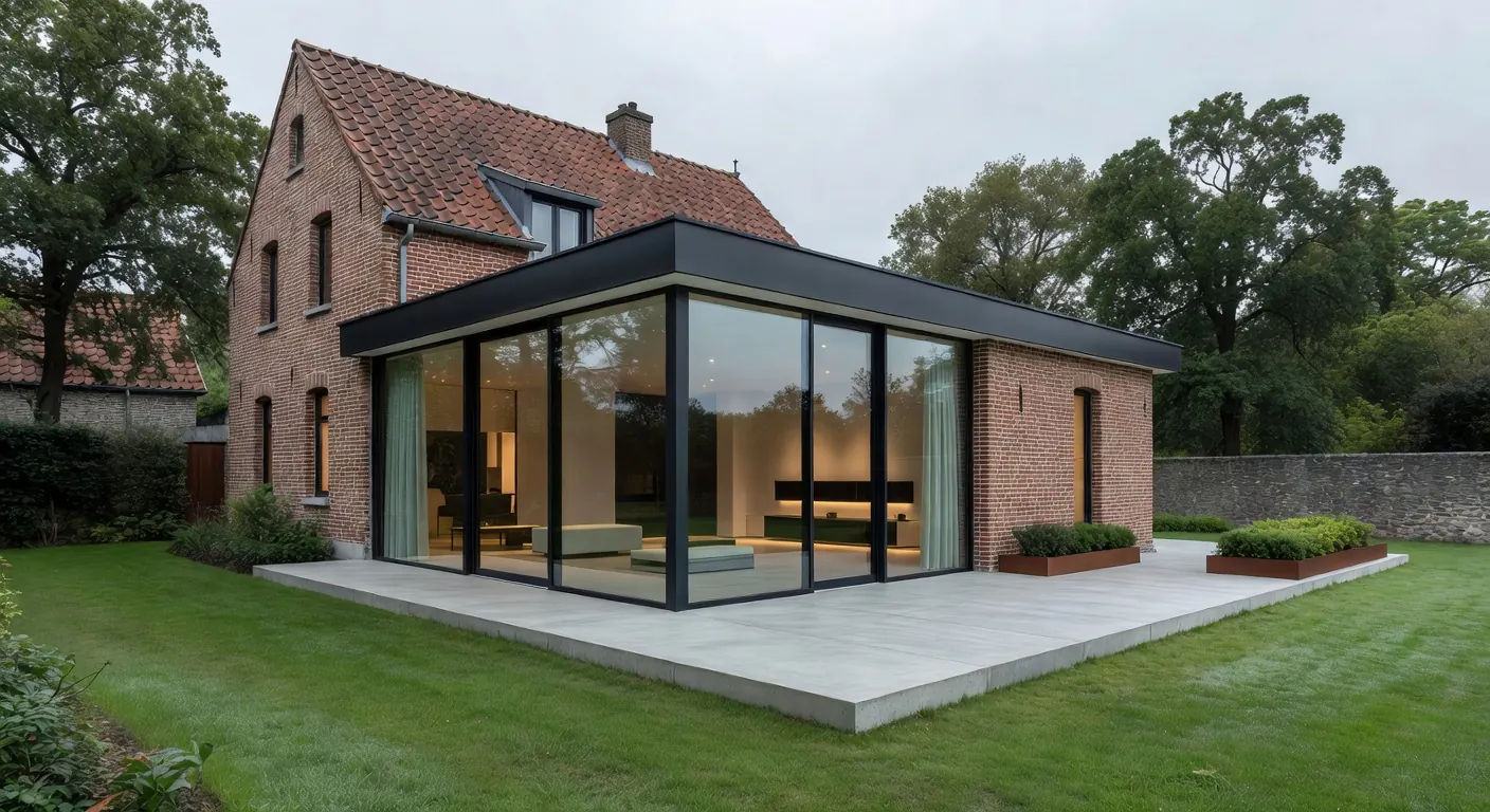 Travaux d'extension de maison avec maçonnerie en Belgique et primes 2026