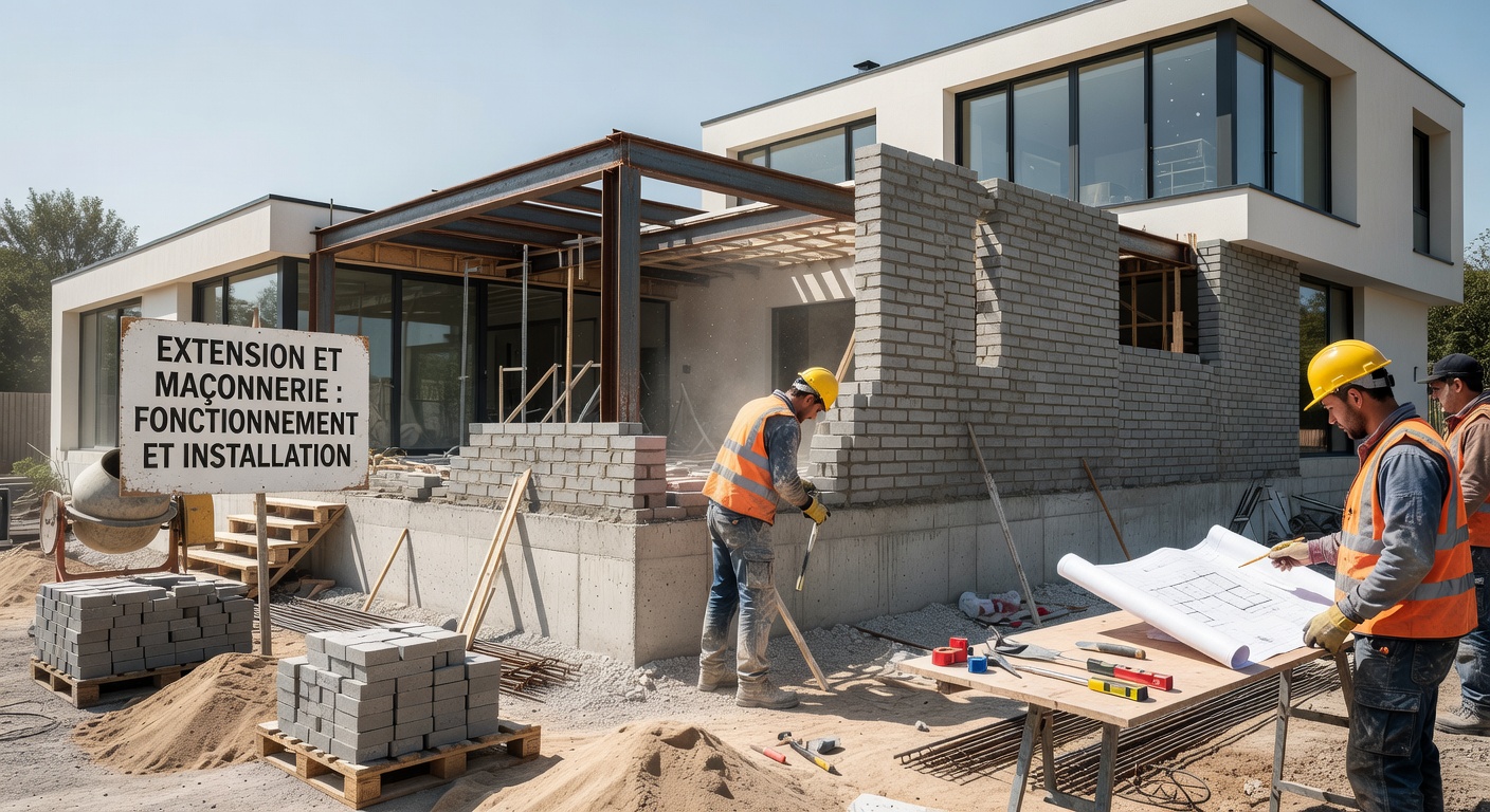 extension et maconnerie : fonctionnement et installation