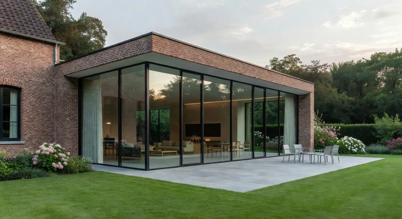 Extension de maison moderne avec maçonnerie durable en 2026