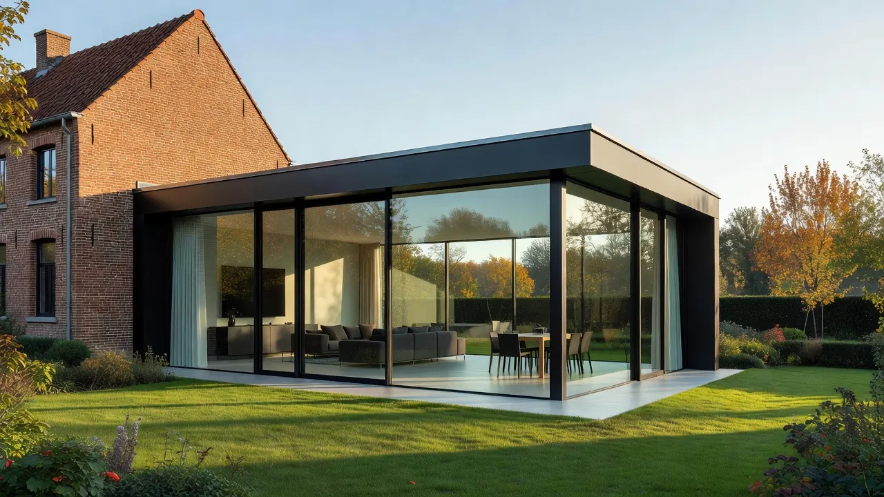 Extension de maison en maçonnerie moderne en Belgique pour 2026